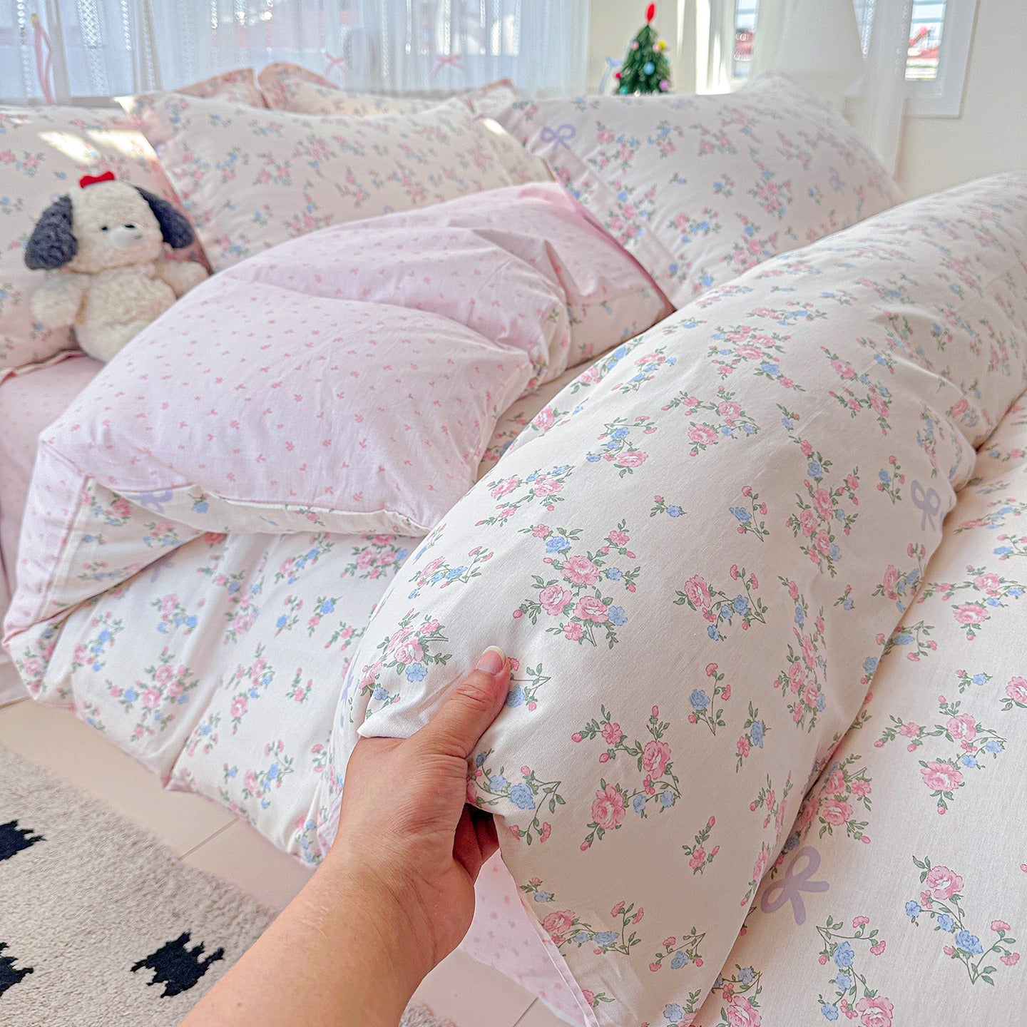 Cotton 12868 printing bedding set