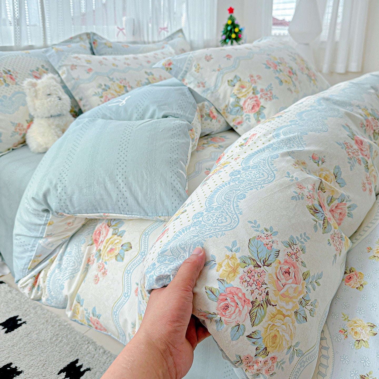 Cotton 12868 printing bedding set